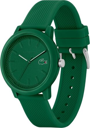 Годинник Lacoste 12.12 аналоговий, зелений, силіконовий ремінець Petit Piqué – чоловічий та жіночий