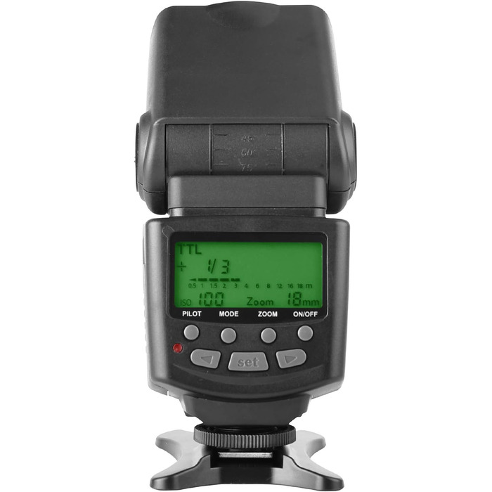 Спалах Meike MK430 TTL LCD для Canon DSLR: EOS 70D, 77D, 80D, Rebel T7i, T6i, T6s, T6, T5i, T5, T4i, T3i, SL2