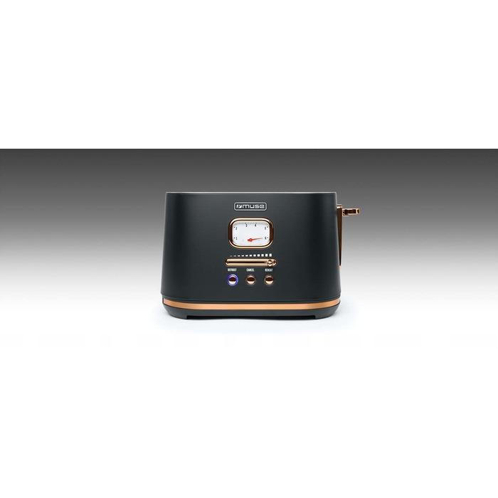Тостер Muse 436420, чорний, 1000 Вт