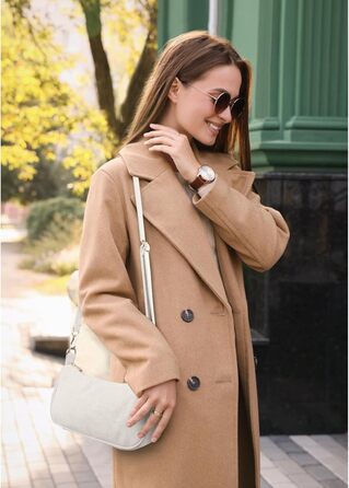 Сумка жіноча FITDON Cord Hobo бежевого кольору через плече, міні ретро сумка Y2K з 3 знімними ремінцями