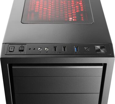 Корпус для ігрового ПК VITRUM PRO - Midi Tower, RGB підсвічування, скляна бічна панель, встановлені вентилятори, ATX, mATX, Mini-ITX, білий (APOLLON)