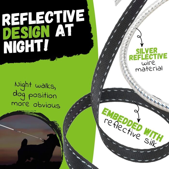 Рулетка для собак ExPawlorer, 5 м, чорно-біла, до 20 кг, білий ручка, безпечна система гальма