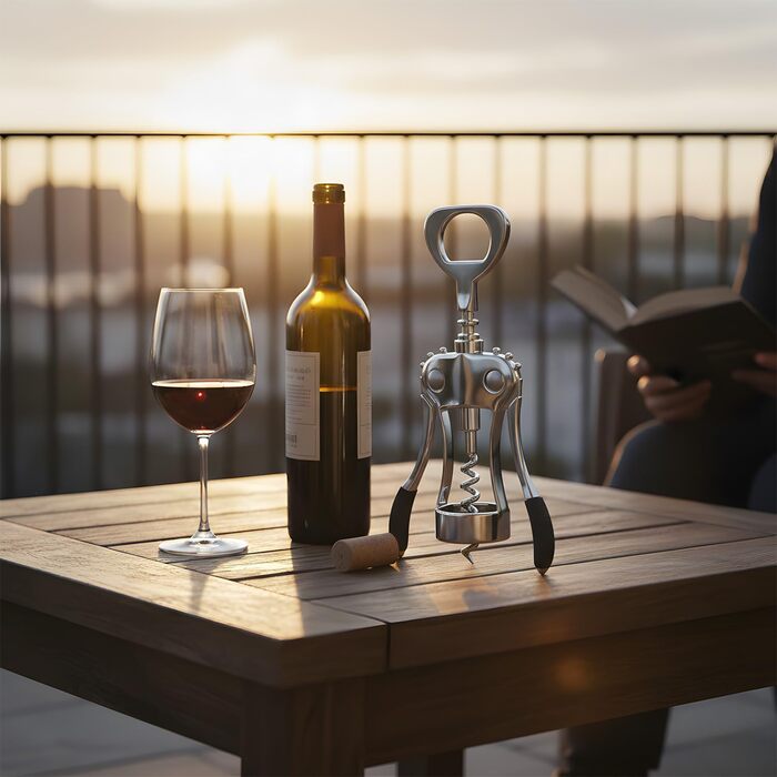 Відкривачка для вина Wortek: якісний штопор для пляшок з корком - подарунок для поціновувачів вина