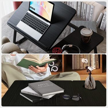 Складаний столик для ноутбука: портативний Lapdesk для ліжка та дивану з підстаканником