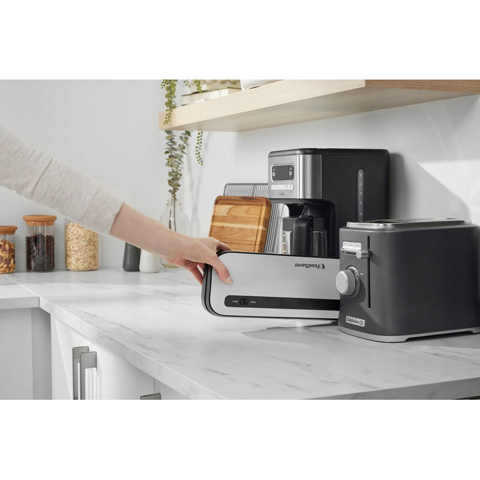 Вакууматор FoodSaver VS1290X, сріблястий, 120 Вт, 28 см