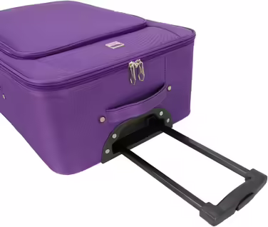 SIGN Suitcase Trolley Travel Suitcase Inline Wheels (Carry-on, Medium, Large, Extra Large) (Extra Large Suitcase (81cm)) (Large Suitcase (71cm), Purple)