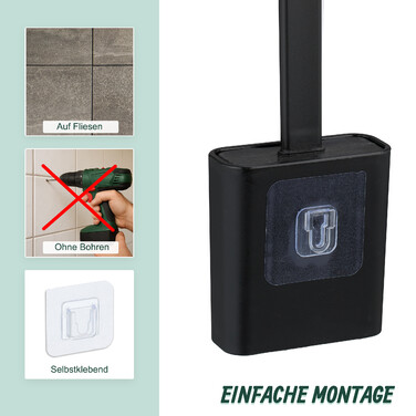 Wall-Mounted Toilet Brush