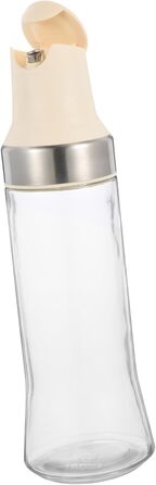 CIYODO Automatic Open and Close Oil Bottle, Auto-Vinegar Bottle, Sauce Bottle, Vinegar and Oil Spout, Sauce Bottle, Sauce Bottles, Vinegar Jar, Clear Vinegar Bottle, Silica Gel White