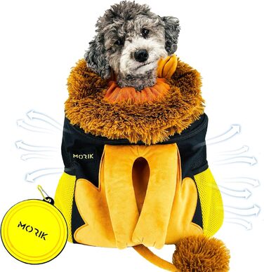 Рюкзак для тварин MORIK Lion's Den: для собак та котів до 9 кг. З вентиляцією, килимком та ременем безпеки. Ідеально для подорожей та активного відпочинку, розмір M