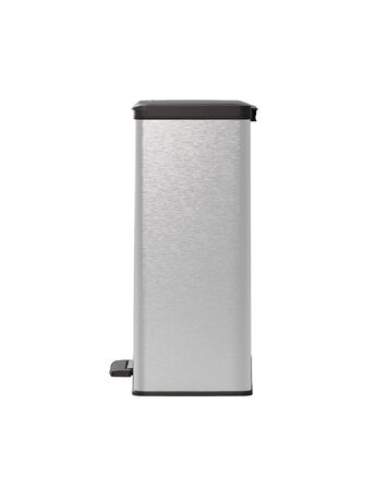 Сміттєвий кошик Curver Deco Bin, пластиковий, сріблястий металік, 65 л