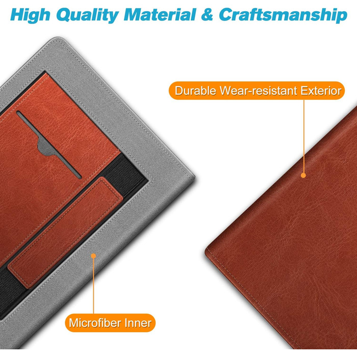 Чохол Fintie для Pocketbook Touch HD 3 / Touch Lux 5/4 / Basic Lux 4/3/2 та Pocketbook Color: з підставкою, кишенями, петлею та авто-ввімкненням/вимиканням (Колір: Z - Sattelbraun)