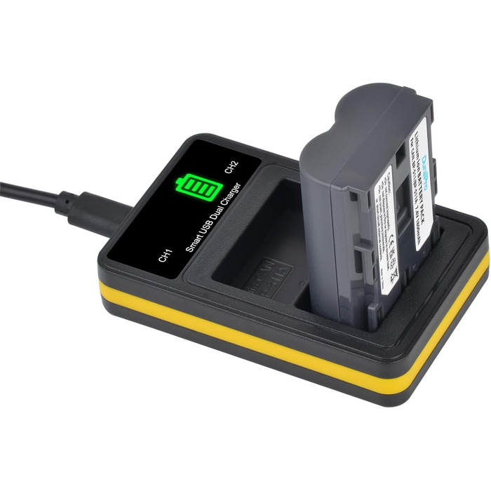 Акумулятор DuraPro 2X BP-511A BP-511 для Canon EOS 5D, 10D, 20D, 30D, 40D, 50D, 300D, D30, D60, Rebel, PowerShot G1, G2, G3, G5, G6, Pro 1, Pro 90, 90IS + LCD-Dual-USB-зарядний пристрій