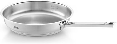 Сковорода Fissler Original Profi Collection з нержавіючої сталі, 24 см, з внутрішньою шкалою та зоною для приготування на грилі (без Novogrill), для індукційних плит