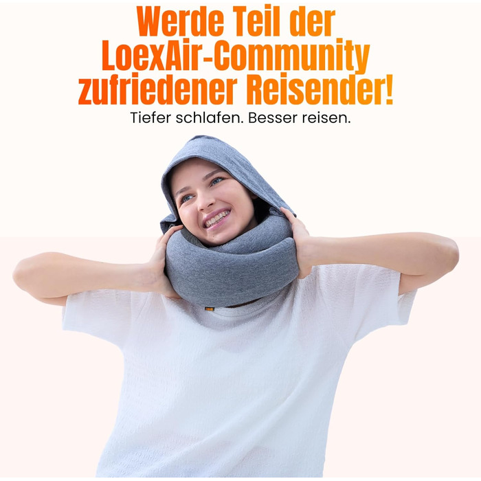 Подушка для шиї в літак, авто: 100% бавовна, Memory Foam, зручна, легка, повний набір для подорожей (маска для сну, беруші) - (Sakura Pink, Hooded Pro)