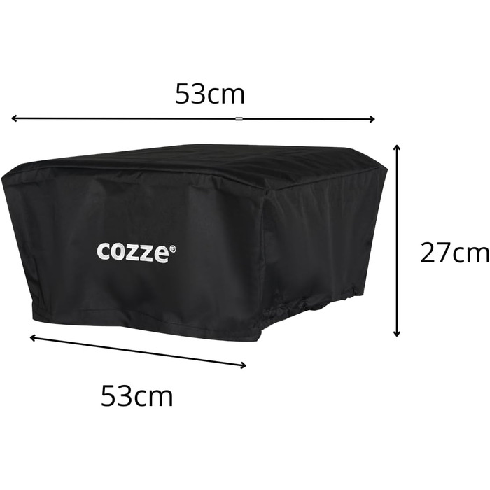 Чохол для піца-печі 13'' Cozze, водонепроникний 600D оксфорд, для E200 електрогриль, 53,5x53,5x27 см