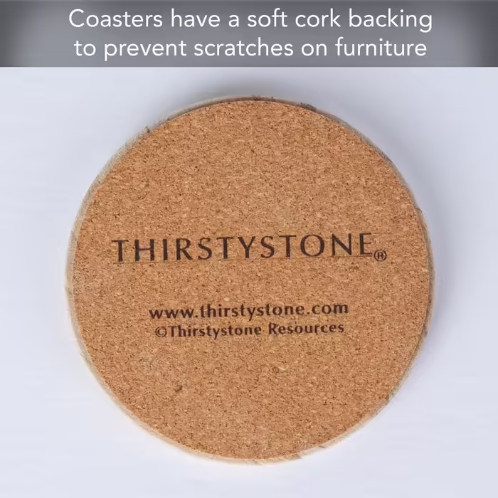 Thirstystone TS3 Sandstone Coasters, Sandstone, Desert Sand