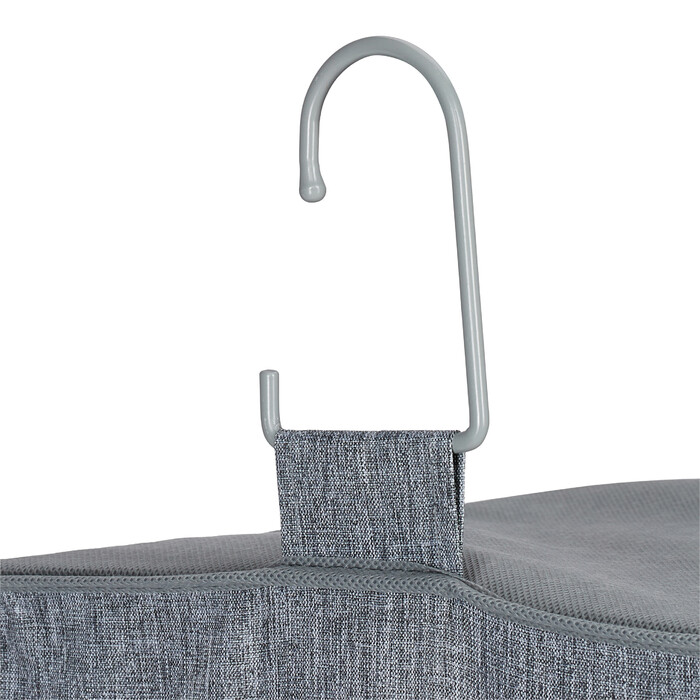 Relaxdays 2x Clothes Closet Hanging Shelf, 3 Compartments