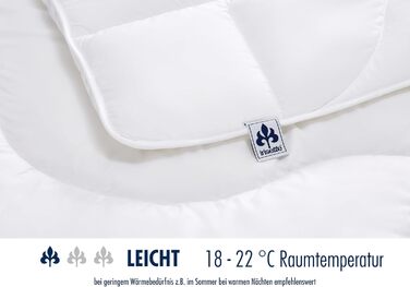 Irisette Micro Thermo Summer Blanket, lightweight summer duvet with a soft microfiber cover, 220 x 240 cm, Öko Tex certified, produced according to German quality standards. Lightweight summer blanket 240 x 220 cm