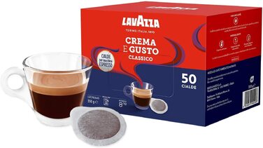 Кава в п.о.дс Lavazza Espresso Crema E Gusto, набір 50 шт, для кавомашин ESE