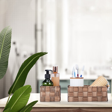 Кошик для зберігання Relaxdays 8 шт. Плетений комплект