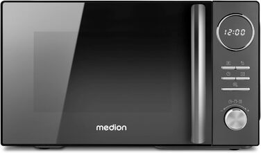 Мікрохвильова піч MEDION 3 в 1 з грилем та конвекцією (23 л, 900 Вт, 10 автопрограм, чорна) MD11493