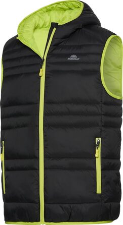 Чоловіча степкова жилетка NORDCAP, легка, тепла та вітростійка, спортивна жилетка з капюшоном та кишенями на блискавці, розмір M-3 (XXL, чорний)