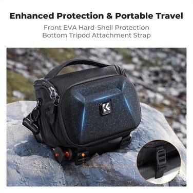 Сумка для камери K&F CONCEPT для DSLR/SLR, фотосумка, рюкзак, фоторюкзак, фотосумка на плече зі штативним кріпленням