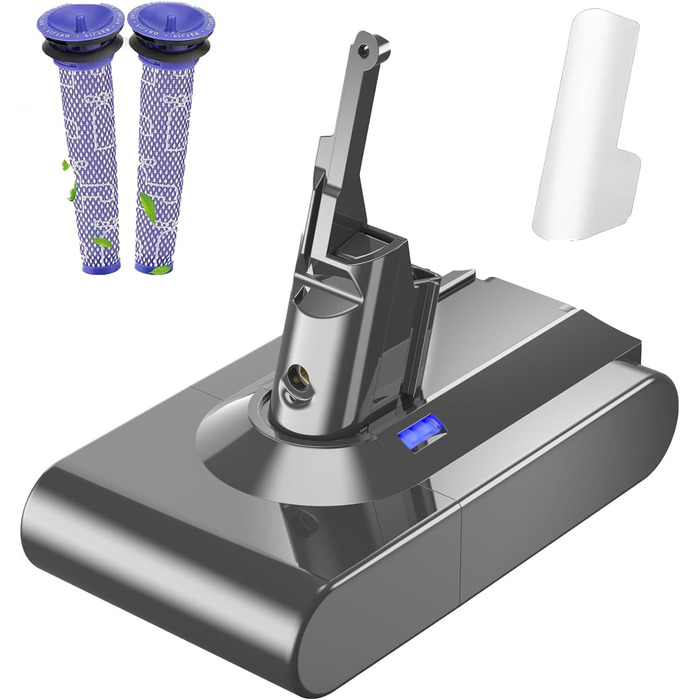 Замінний акумулятор Dyson 6000mAh для пилососів DC58, DC62, DC59, DC61, DC72, DC74, SV03, SV05, SV06, SV07, SV09 (6.0 Ah, V8)