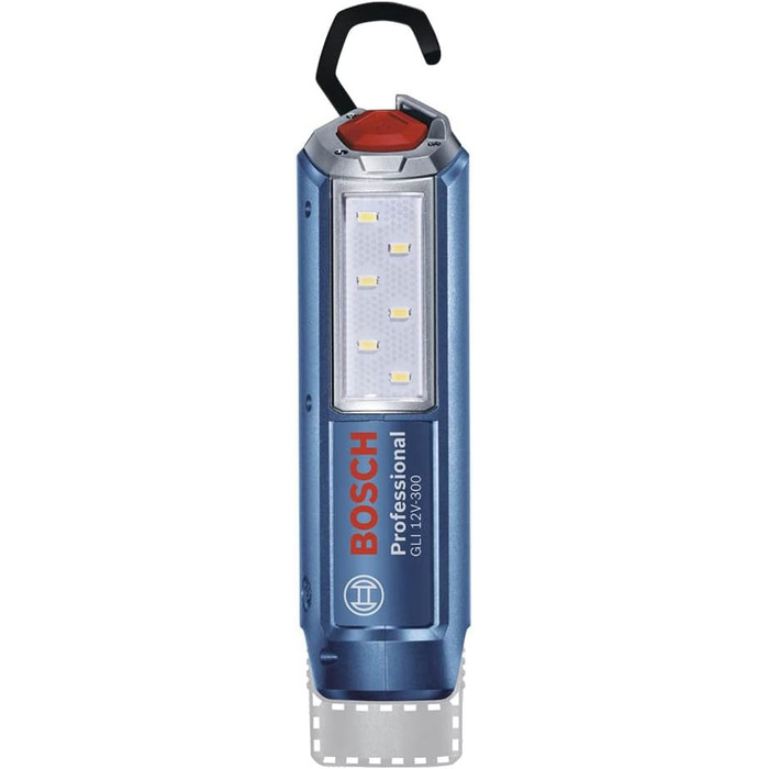 Акумуляторний LED ліхтар Bosch Professional GLI 12V-300, 300 лм, без акумулятора та зарядного, у коробці