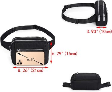 Жіночий гаманець UTO з PU шкіри, багатофункціональний, на блискавці, клатч для телефону, чорний