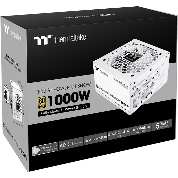 Блок живлення Thermaltake Toughpower GT 1000W, білий