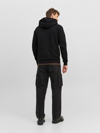 Чоловіча однотонна куртка-худі JACK & JONES Turbulence, розмір XS, стиль smart casual