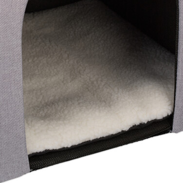 Relaxdays 3-Step Dog Stairs with Cave