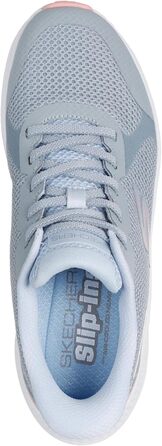 Кросівки Skechers Go Run Consistent 2.0 Captiva для жінок, сірі, розмір 39 EU, текстиль, сині вставки