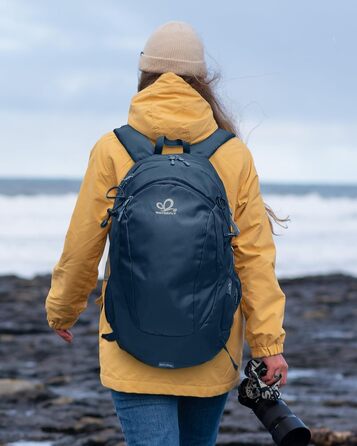 WATERFLY Рюкзак для походів 30 л, водонепроникний туристичний рюкзак для трекінгу, подорожей, спорту, чоловічий і жіночий, сірий