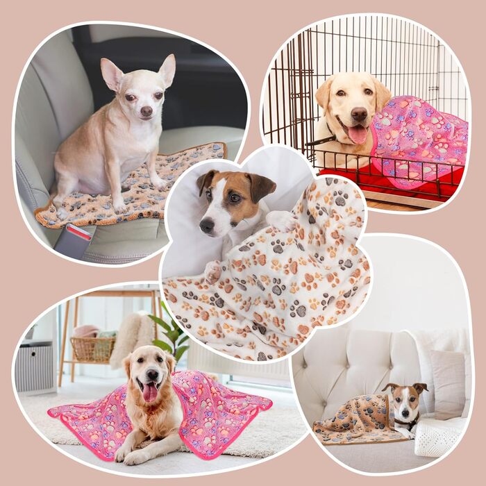 М'яка підстилка для собак та котів, 3 шт. (Великий розмір, Лапка)