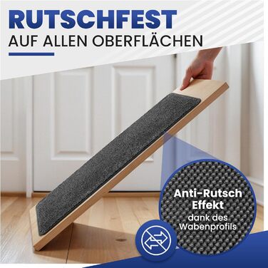 Килимок Mibao SoftStep Luxus 60x90 см – грязезахисний, антиковзкий, вологопоглинаючий килимок для дому (чорний)