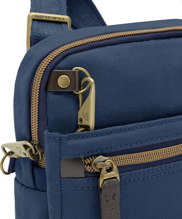 Сумка-тоут Travelon Anti-Theft Courier Navy - захист від крадіжки