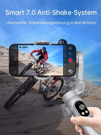 Стабілізатор для смартфона AOCHUAN Smart X Pro (3-осьовий, з RGB-підсвічуванням, для iPhone/Android)