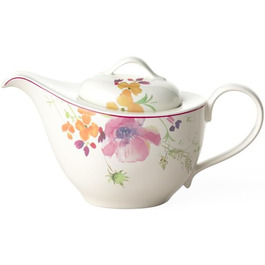 Villeroy & Boch Mariefleur Tea Pot, 620 ml, Height: 13.5 cm, Premium Porcelain, Multicolor