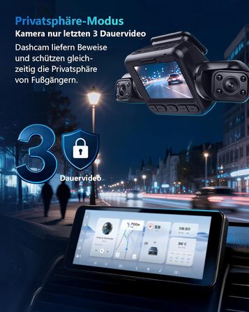 Відеореєстратор HUPEJOS KI Dashcam Auto 4-х канальний з монітором водія, 3K + 3 * 1080P, 360° камера, WiFi, GPS, CPL, 128GB, 24H парковка (V8Pro)