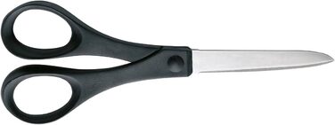 Ножиці Fiskars Essential 18 см, чорні, з якісної сталі та пластику