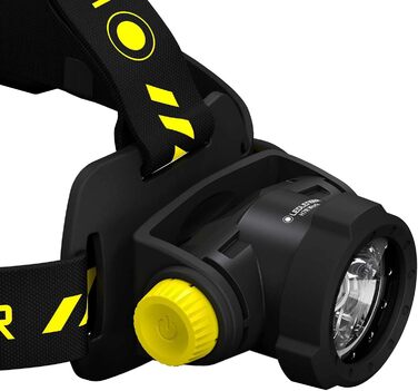 Налобний ліхтар Ledlenser H7R Work, 1000 люмен, акумуляторний, LED, водонепроникний IP67, високий CRI, фокусування, димер, 250 м, з кріпленням для шолома та магнітним USB-кабелем