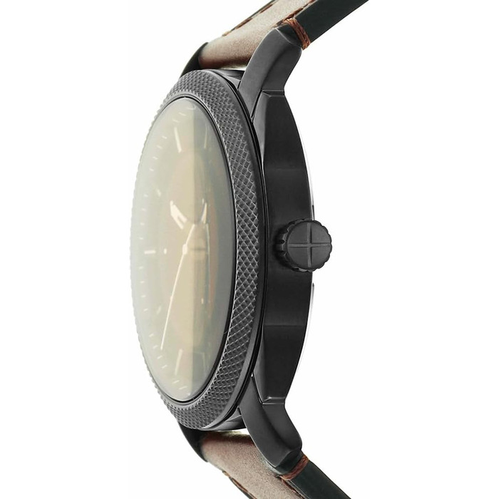 Годинник Fossil Machine для чоловіків: кварцовий, з датою, 42 мм, коричневий (з нержавіючої сталі або шкіряним ремінцем)