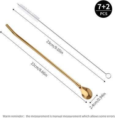 Кольорова ложка з трубочкою, акрил, 24 шт.