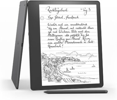 Kindle Scribe (2022) – електронна книга та цифрове блокнот з Paperwhite екраном (10.2 дюйми, 300 ppi), 64 GB, стилус, 3 місяці Kindle Unlimited