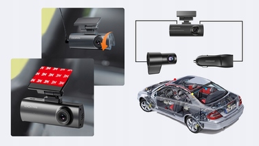Автомобільний відеореєстратор Ddpai N1 Dual 2K (2304x1296), 135°, з карткою пам'яті 128 ГБ
