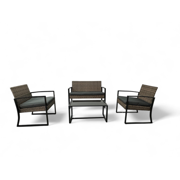 Комплект садових меблів Ideal Garden з техноротанга, багатоколірний, 4 предмети