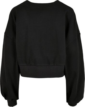 Кардиган жіночий Urban Classics Organic Oversized з коротким рукавом з махрової тканини, 4XL, чорний