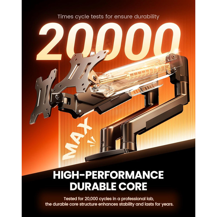 Кріплення для монітора ErGear 2 монітори, регульоване, для екранів 13-32